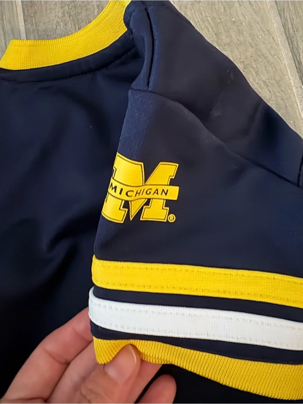 Colosseum Michigan Navy and Yellow Baby One-Piece Bodysuit